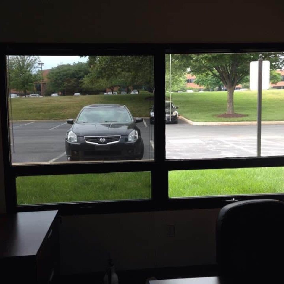 Tint and Details Solar Control Film on Commercial Windows Before and After