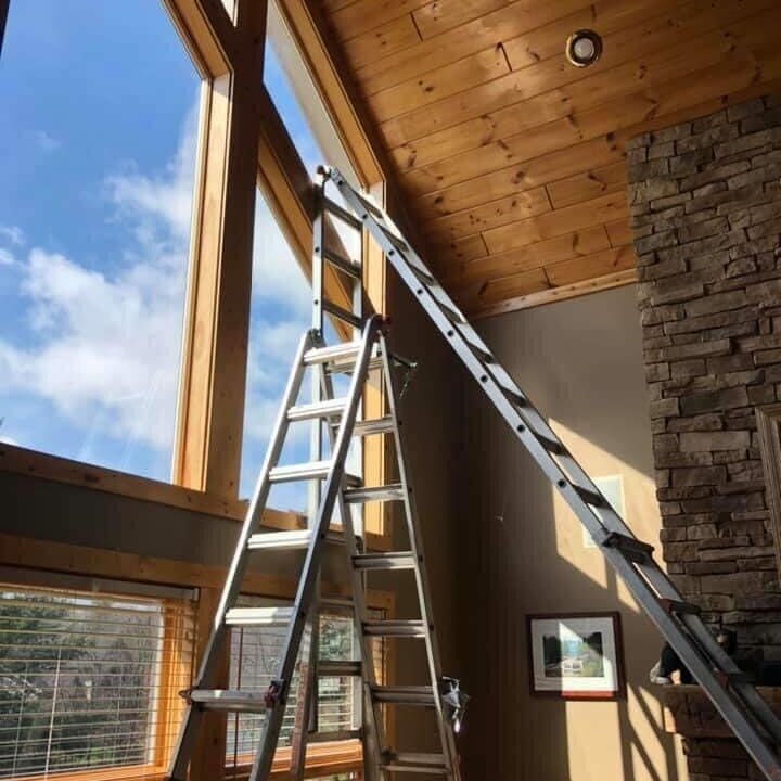 Tint and Details Solar Control Film on Two Story Architectural Windows