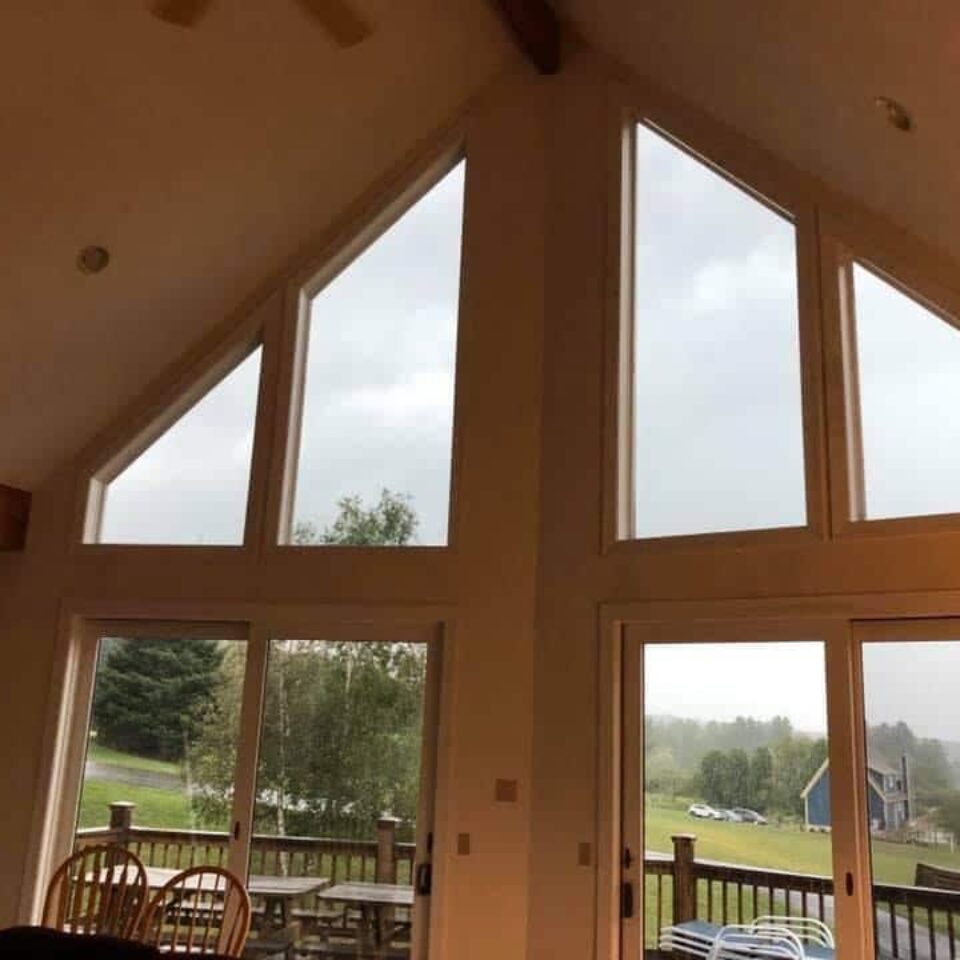 Tint and Details Solar Control Neutral Film on Two Story Architectural Windows